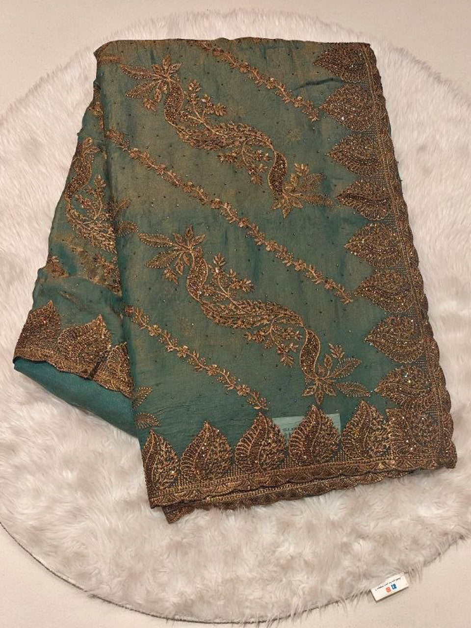 Moss Crepe Saree