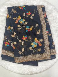 Moss Crape Saree