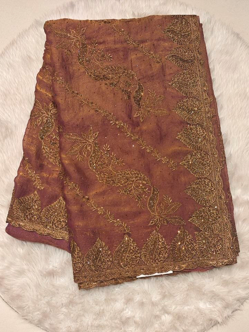 Moss Crepe Saree