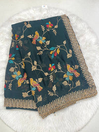 Moss Crape Saree