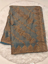 Moss Crepe Saree
