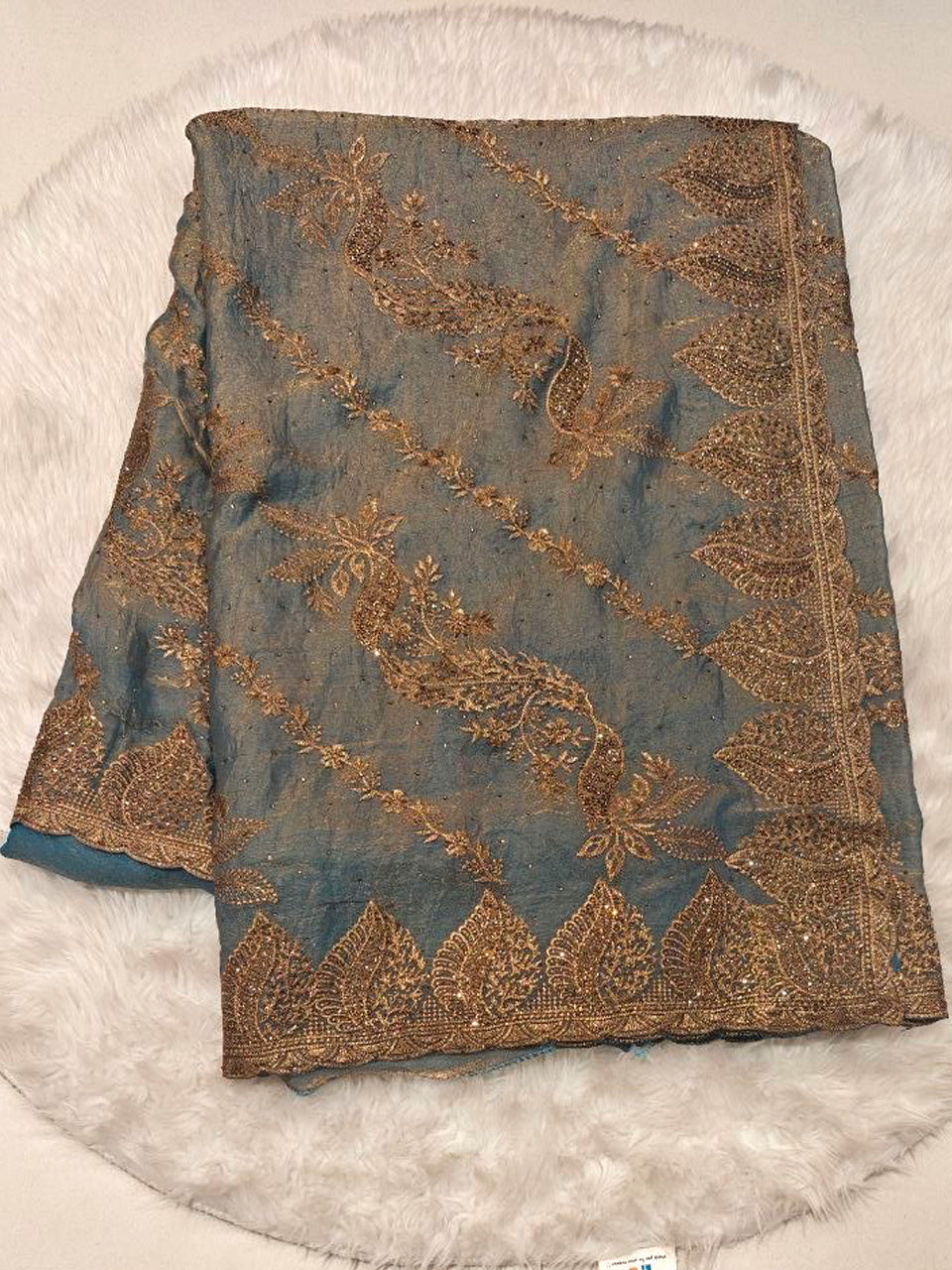 Moss Crepe Saree
