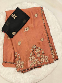 Mouse Crepe Silk Saree