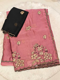 Mouse Crepe Silk Saree