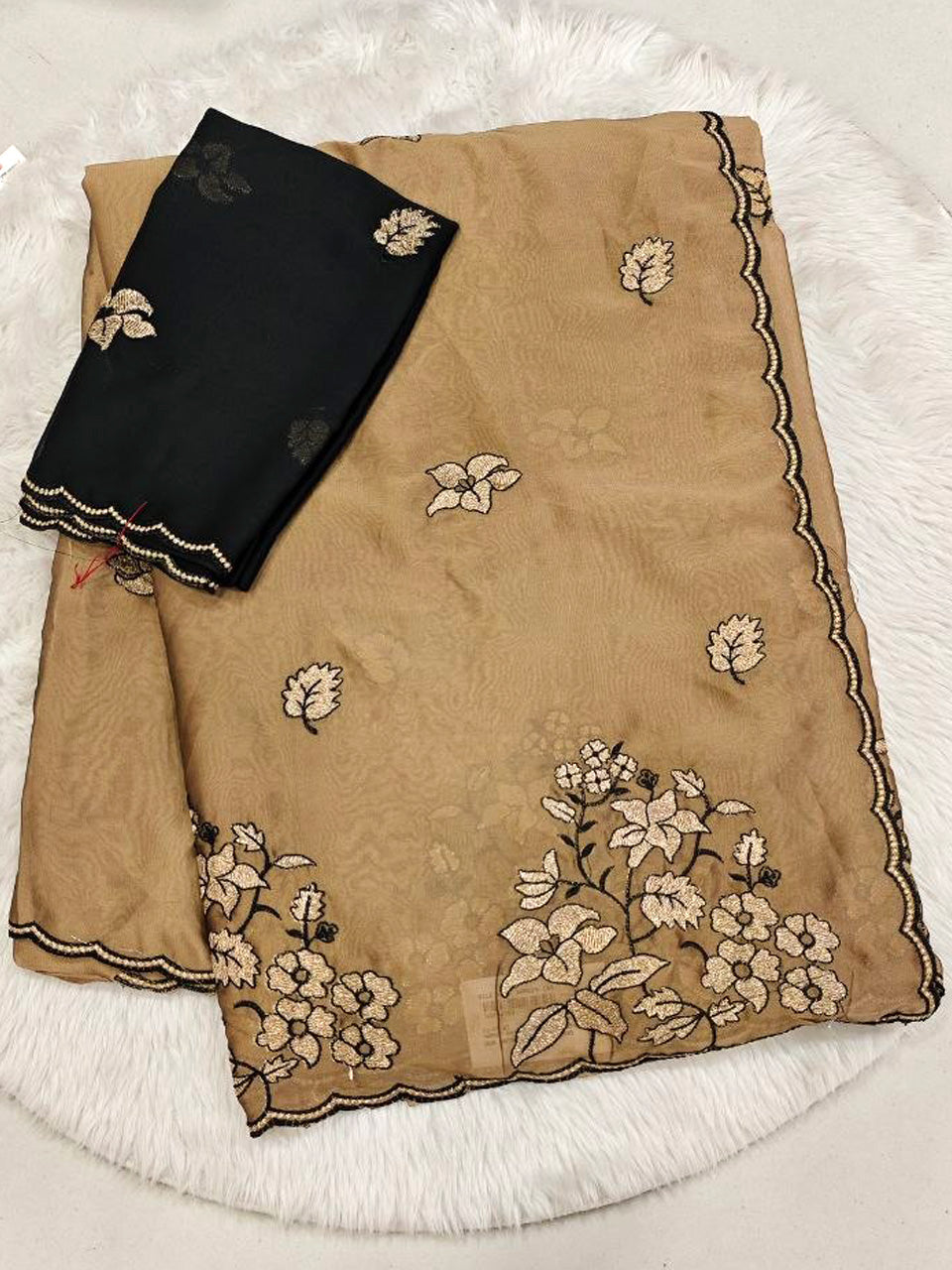 Mouse Crepe Silk Saree
