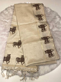 Munga Tussar Silk Saree