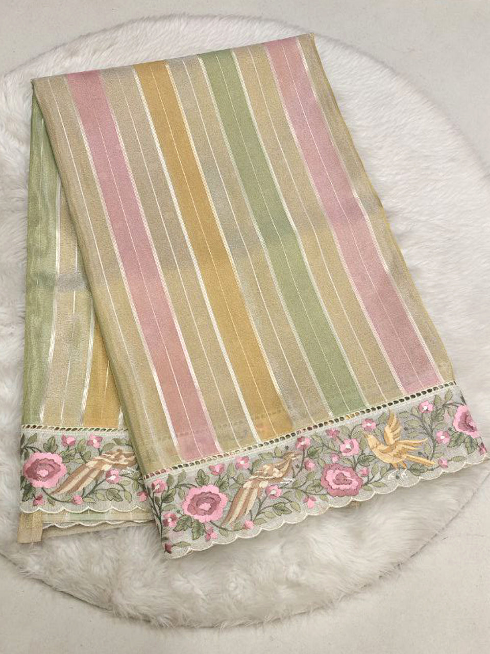 Muslin Tissue Saree