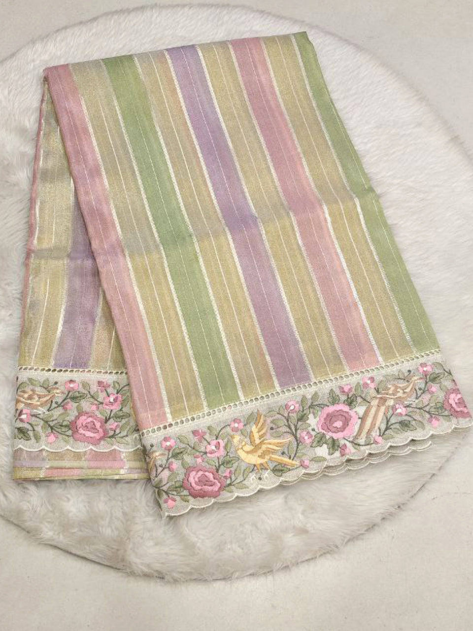 Muslin Tissue Saree