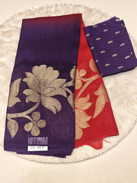 Dual-Tone Organza Saree