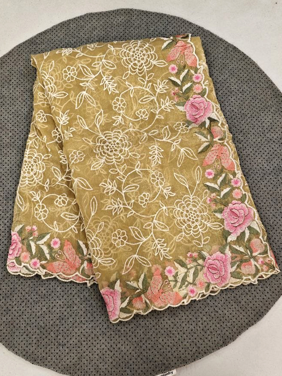 Organza Tissue Crush Saree