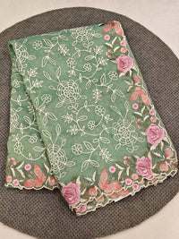 Organza Tissue Crush Saree