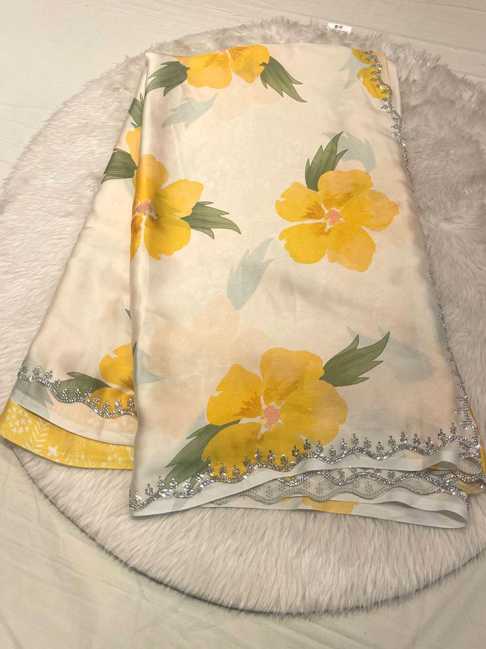 Satin Crepe Saree