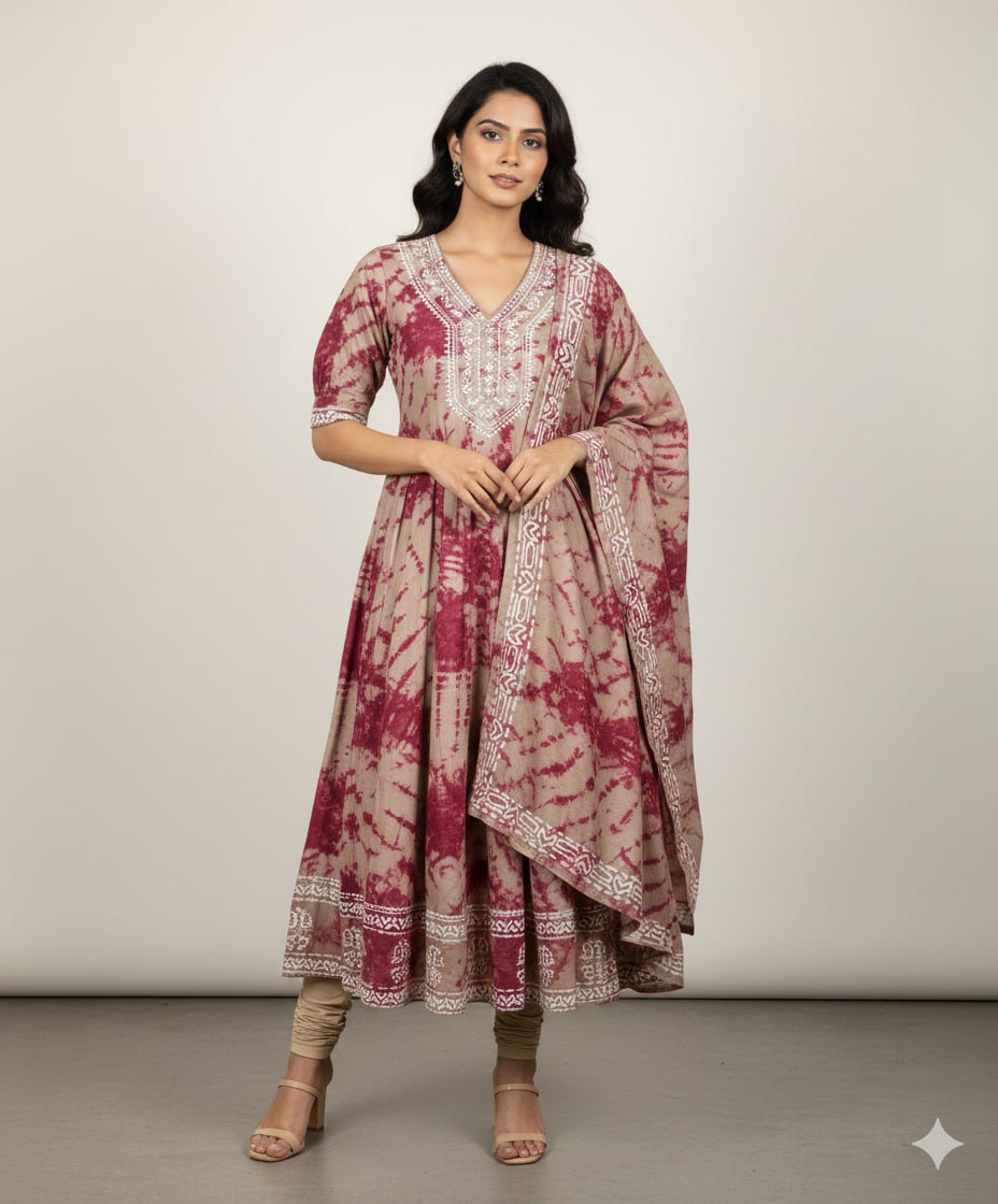 3 Pcs Bottom Dupatta Set