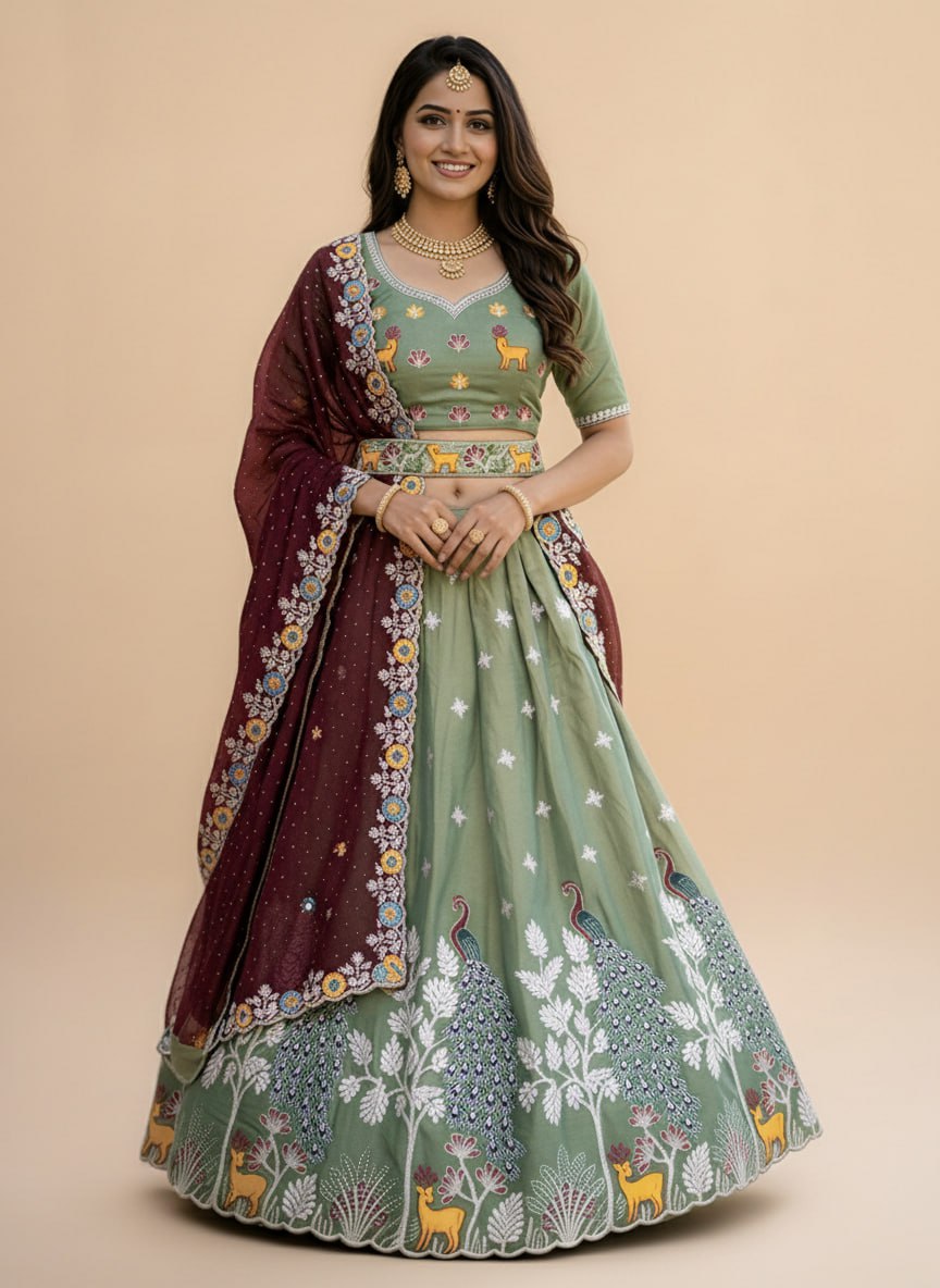 Peacock Lehenga