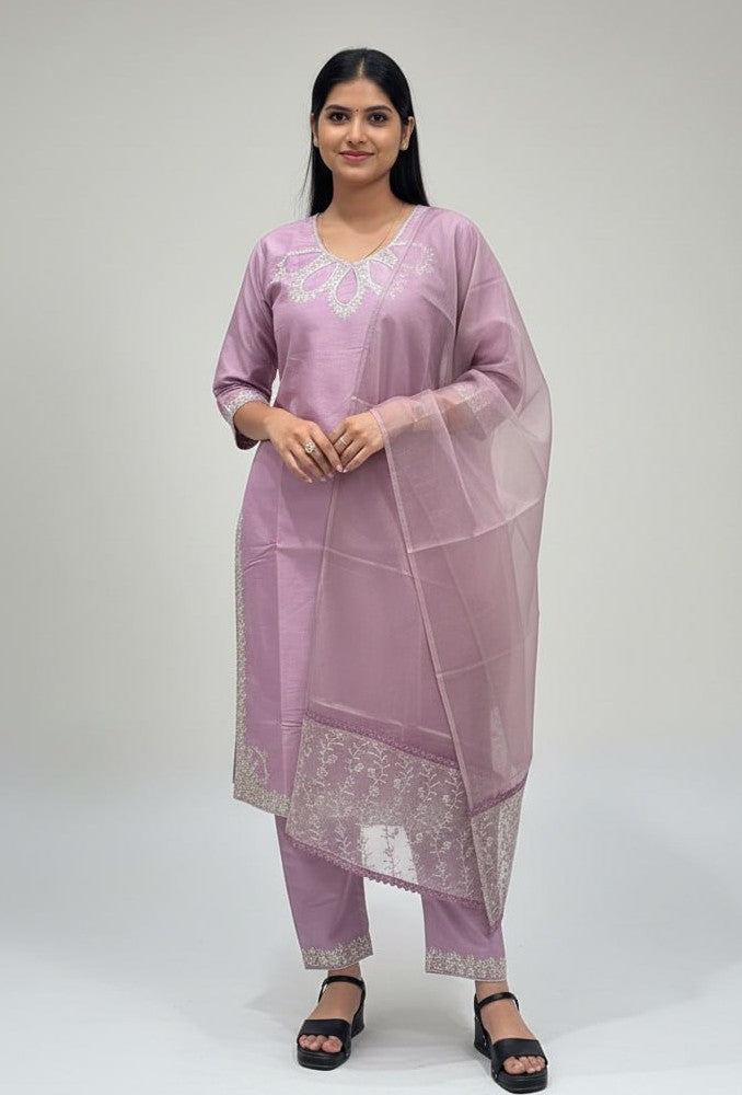 3 Pcs Bottom Dupatta Set