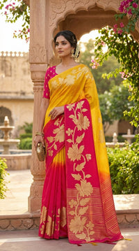 Dual-Tone Organza Saree