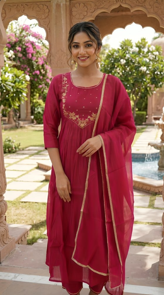 3 Pcs Bottom Dupatta Set