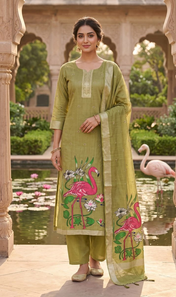 3 Pcs Bottom Dupatta Set