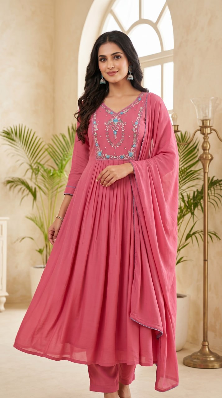 3 Pcs Bottom Dupatta Set