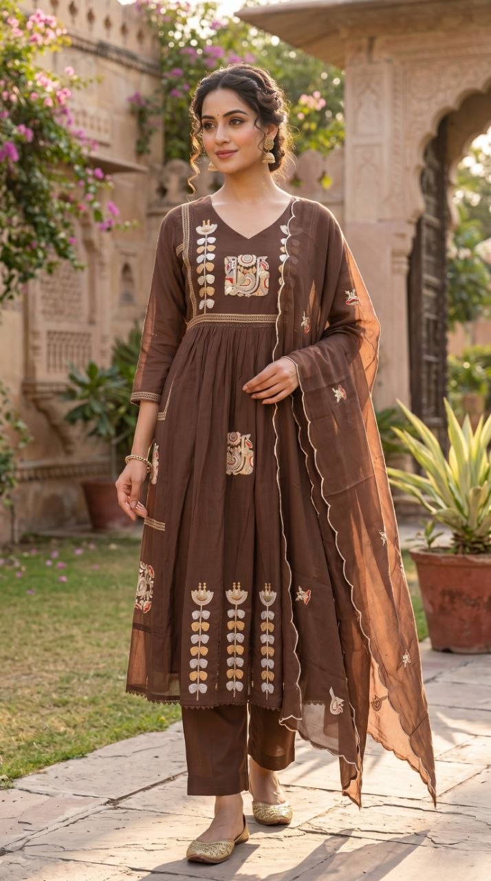 3 Pcs Bottom Dupatta Set
