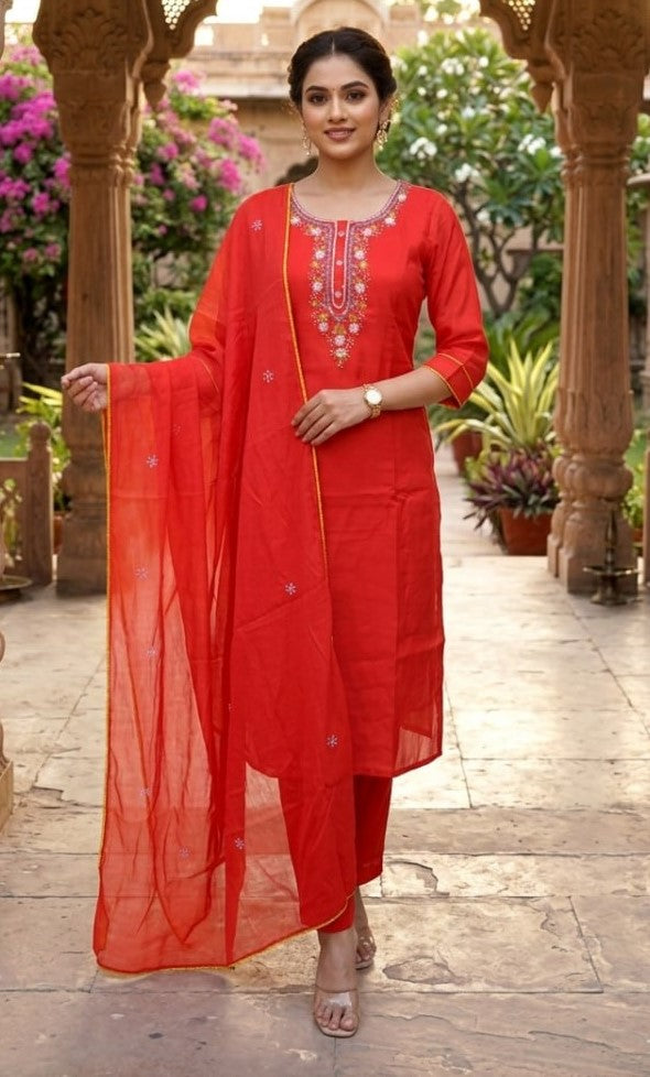 3 Pcs Bottom Dupatta Set