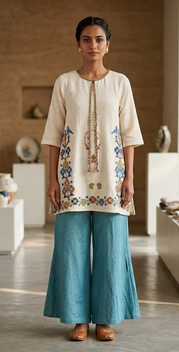 stunning jute tunic set