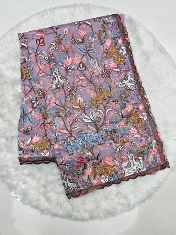designer work sarees