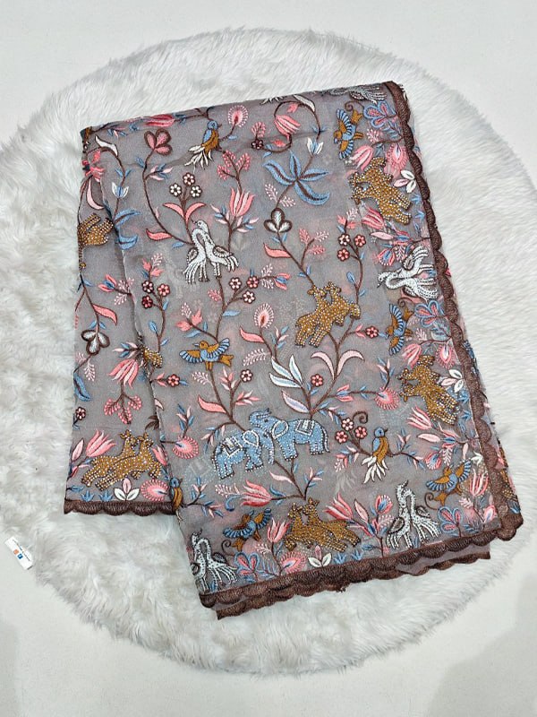 designer work sarees