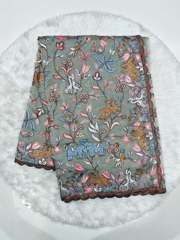 designer work sarees