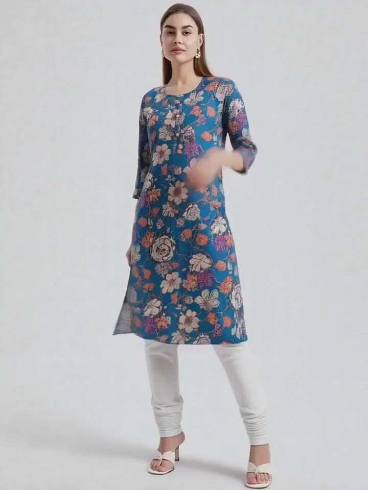 Floral Digital Print Top