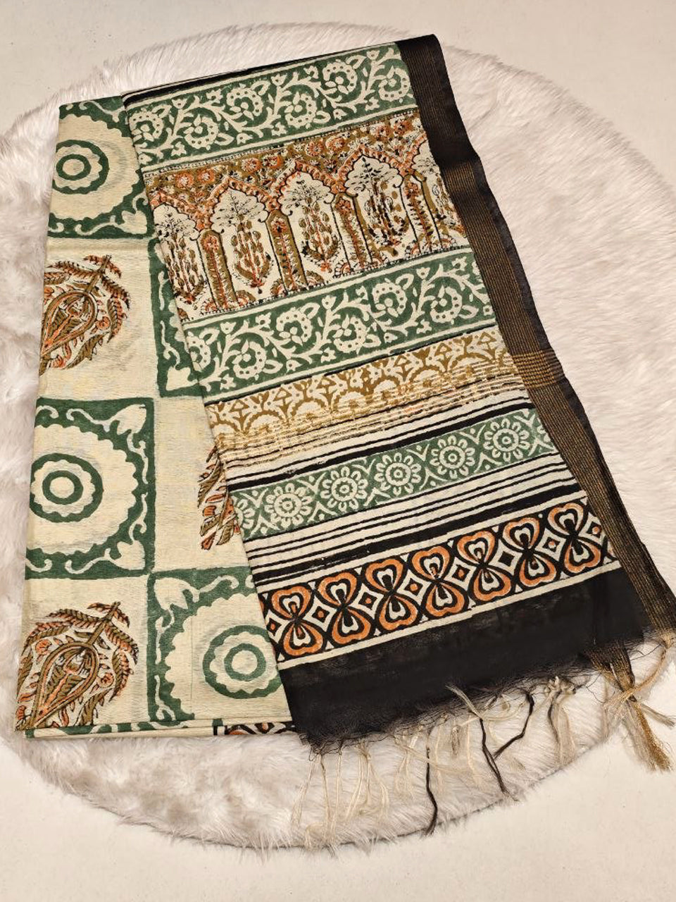 Pure Mercerised Chanderi Saree