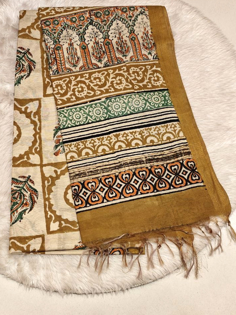 Pure Mercerised Chanderi Saree