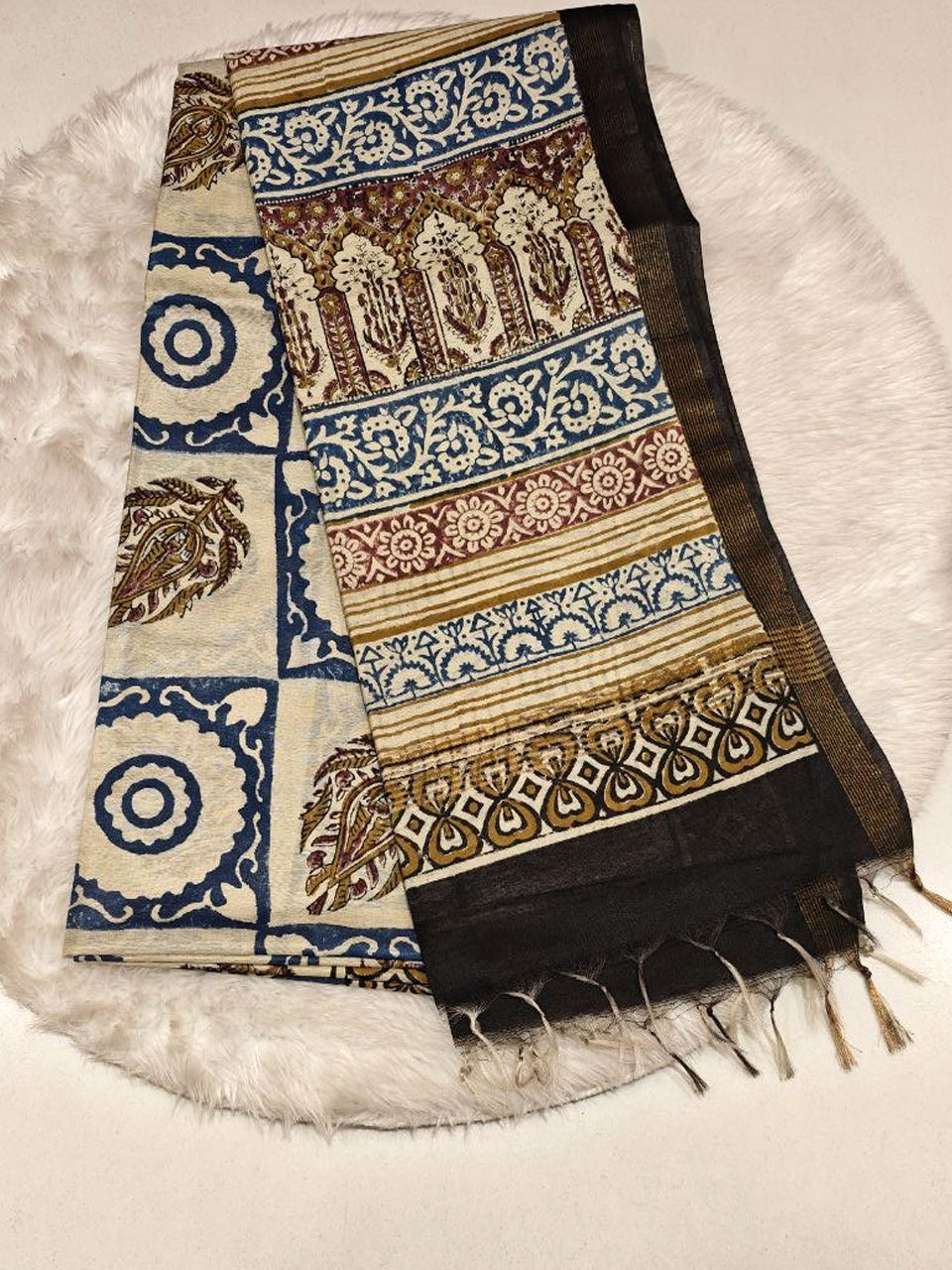Pure Mercerised Chanderi Saree