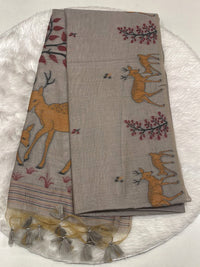 Linen Slub Saree