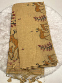 Linen Slub Saree