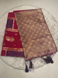 Soft Ikkat Silk Saree