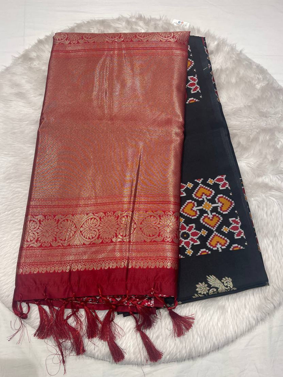 Soft Silk Ikkat Design Sarees