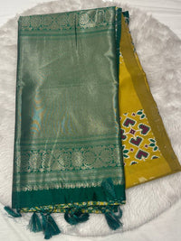 Soft Silk Ikkat Design Sarees