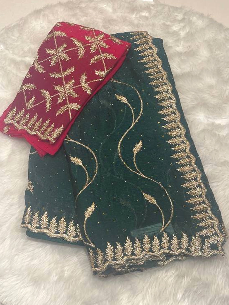 Regal Bloom Zari Work Saree