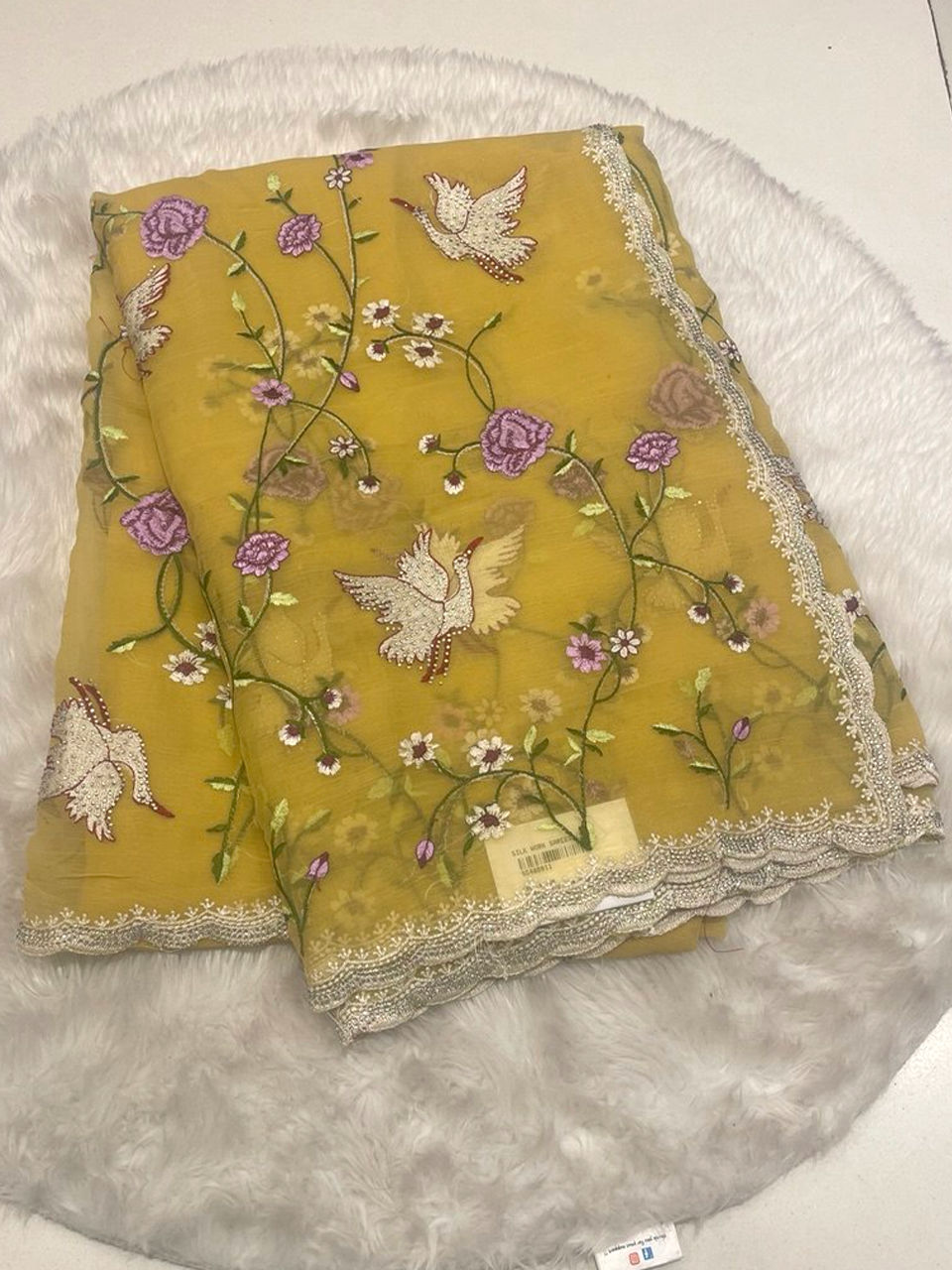 Space Chiffon Saree