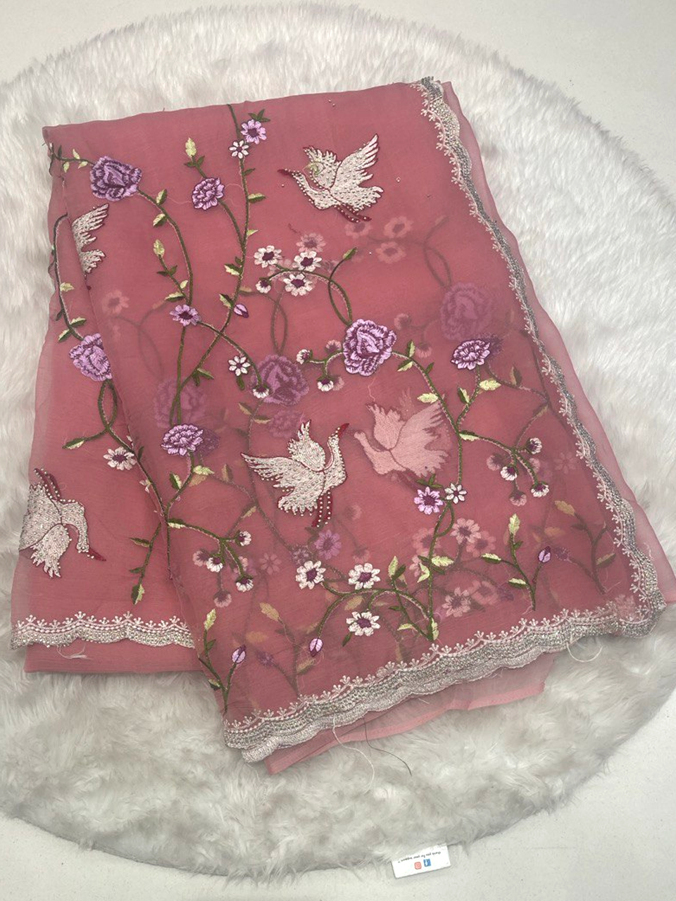 Space Chiffon Saree