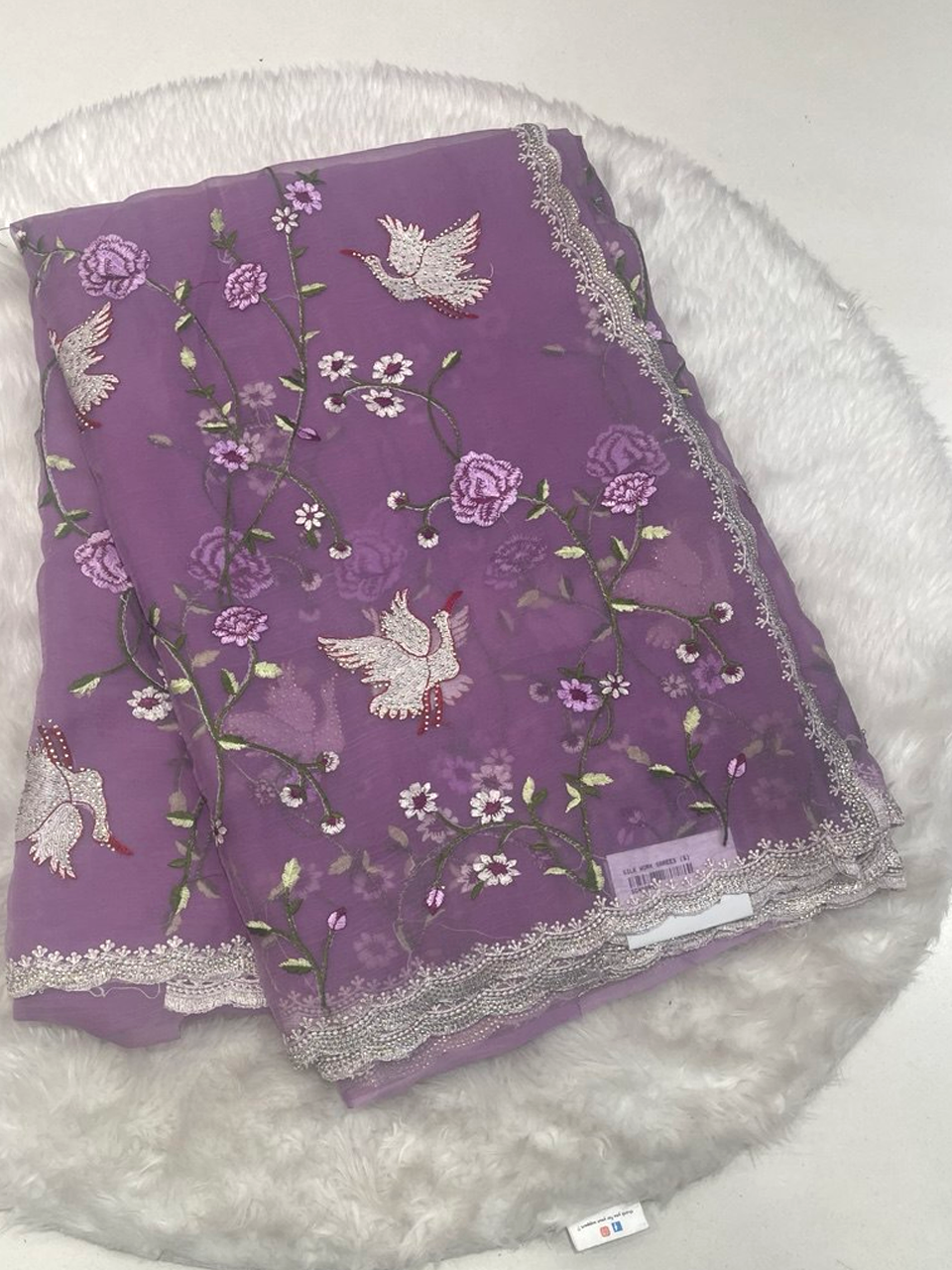 Space Chiffon Saree