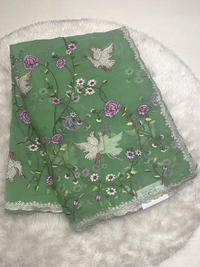 Space Chiffon Saree