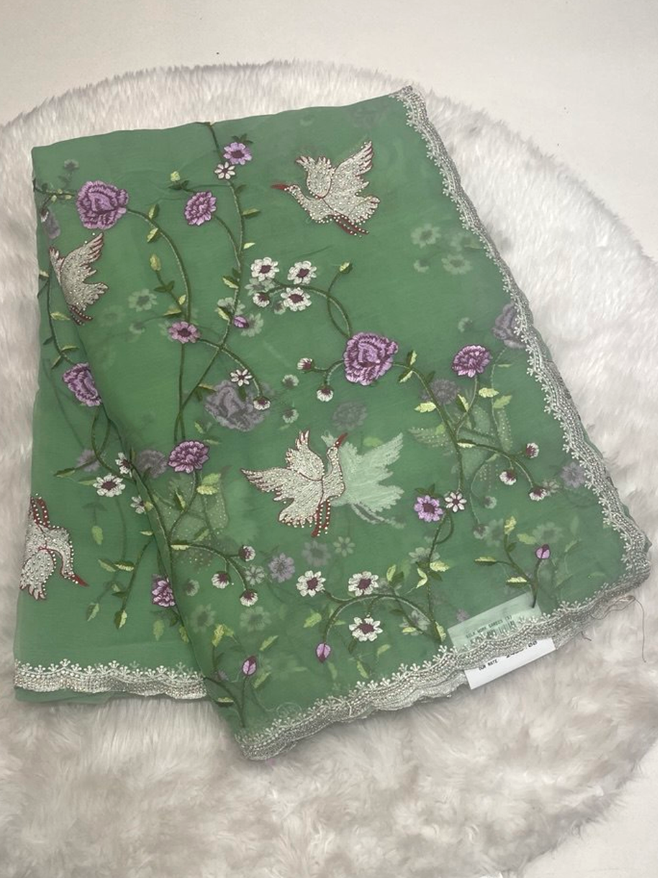 Space Chiffon Saree