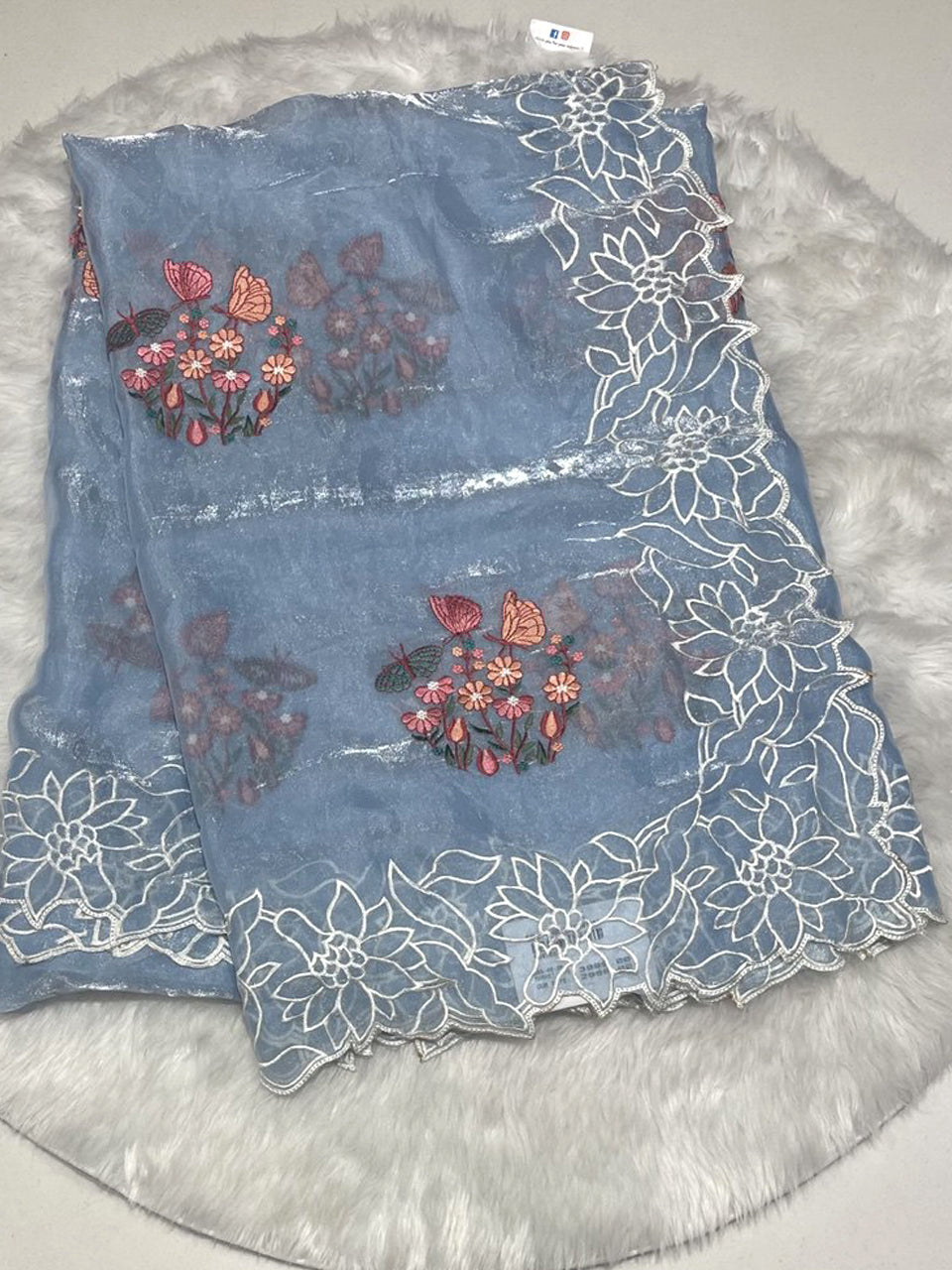 Butterfly Space Silk Saree