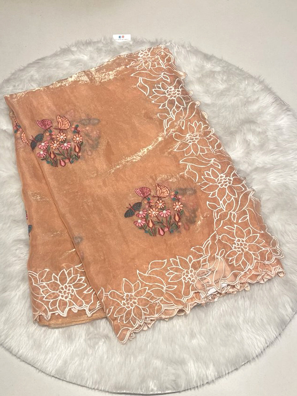 Butterfly Space Silk Saree