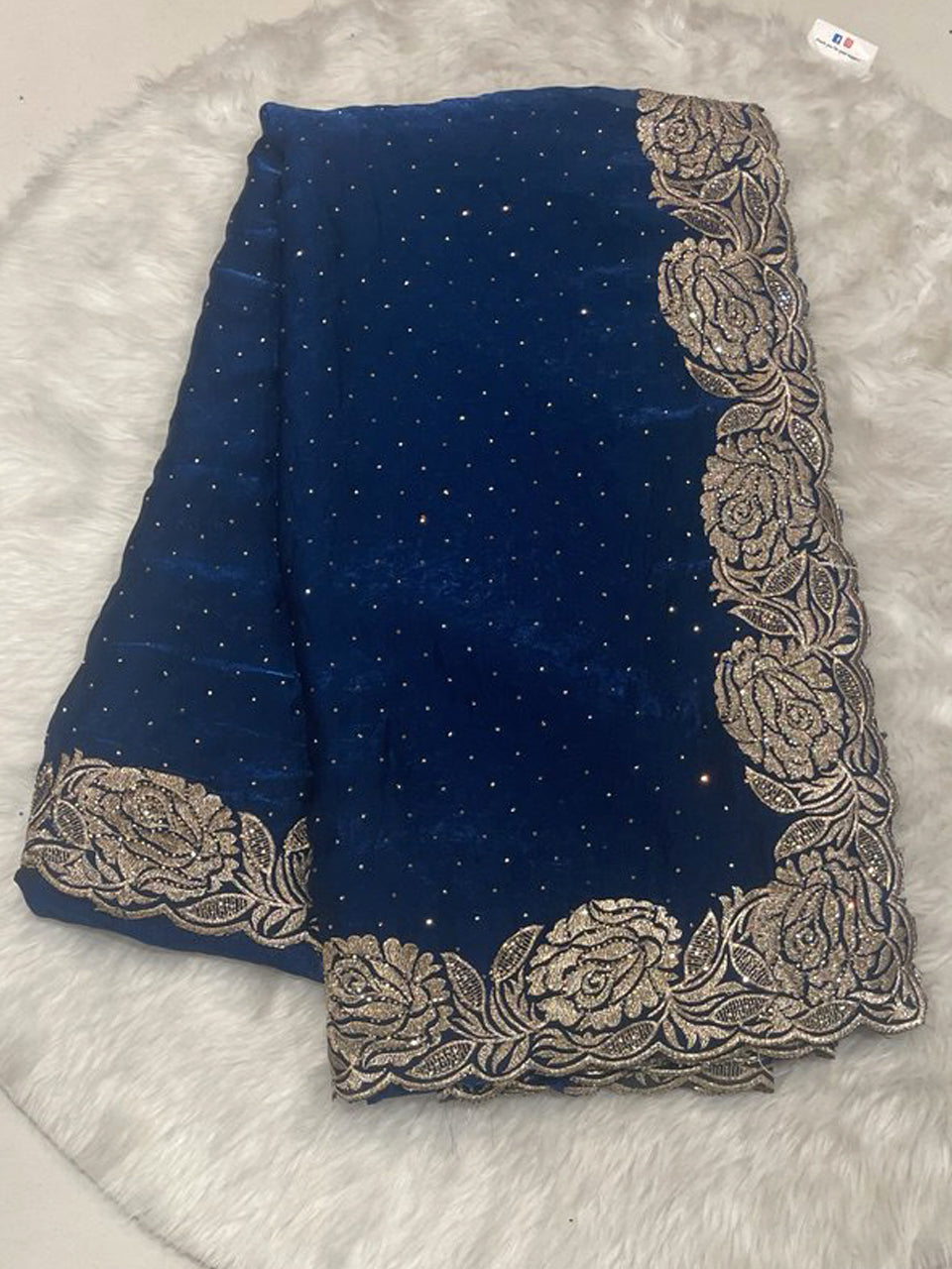 Deep Forest Green Space Silk Saree