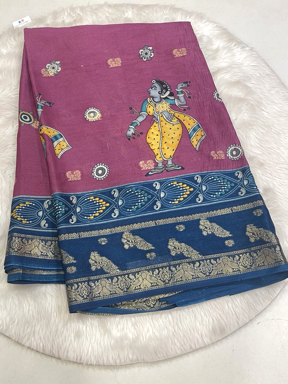 Sparkling Crape Saree