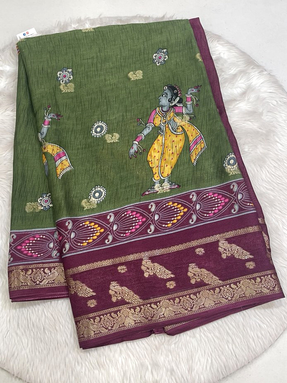 Sparkling Crape Saree