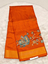 Supernet Kalamkari Saree